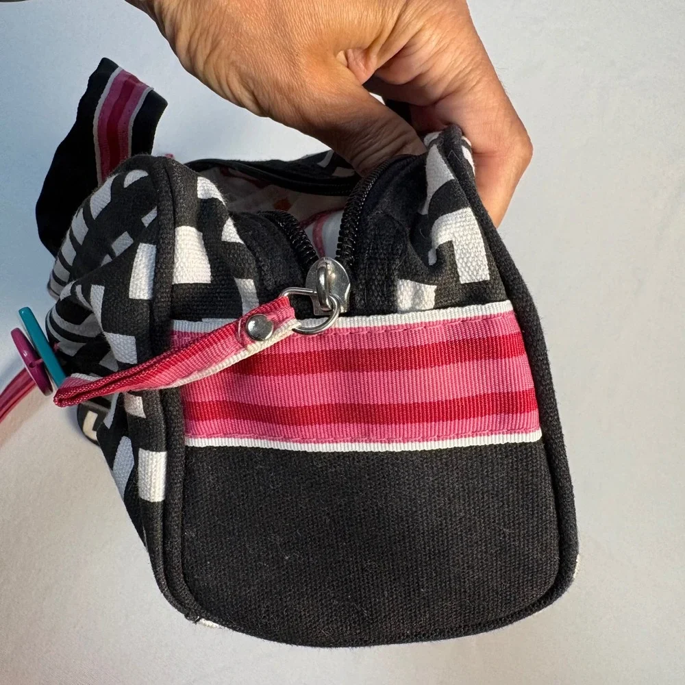 London Soho, Makeup Bag Set, Black White, OS, Good